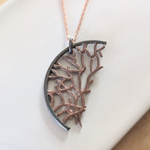 Load image into Gallery viewer, Coral pendant (half circle)
