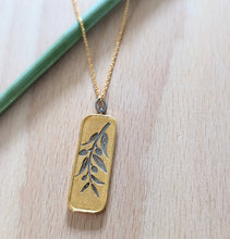 Load image into Gallery viewer, Olea engraved pendant
