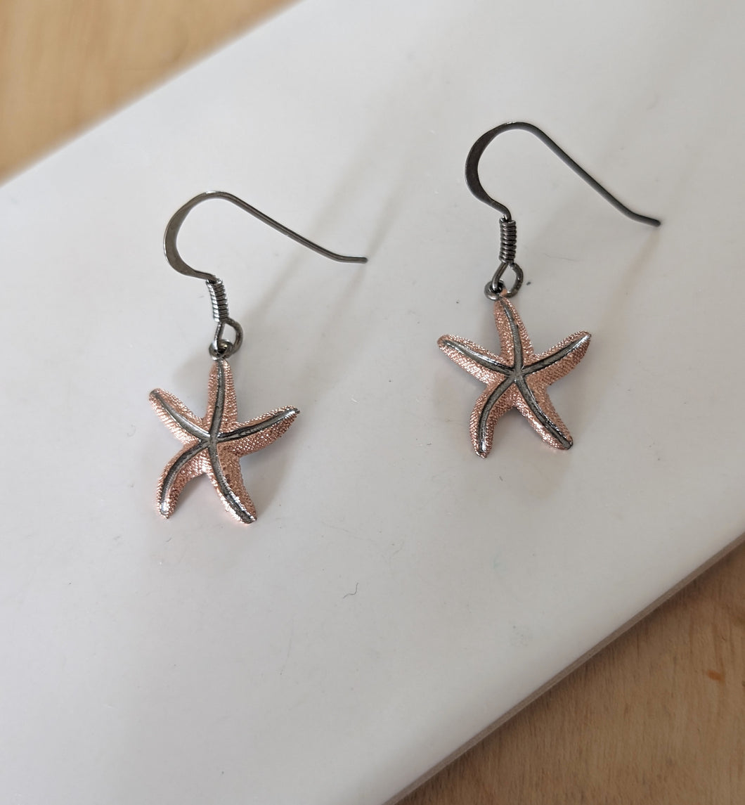 Sea star earrings