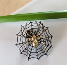 Load image into Gallery viewer, Spider net brooch

